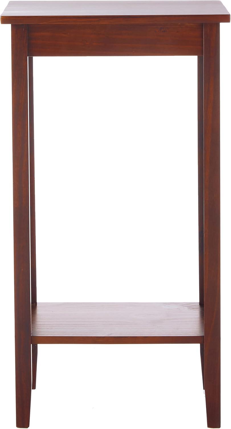 Rosewood Tall Rectangular Solid Wood End Table