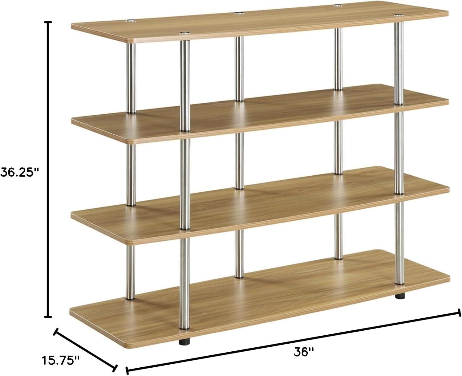 Convenience Concepts Designs2Go XL Highboy TV Stand, Light Oak