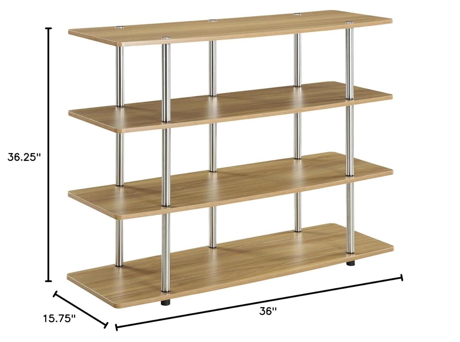 Convenience Concepts Designs2Go XL Highboy TV Stand, Light Oak