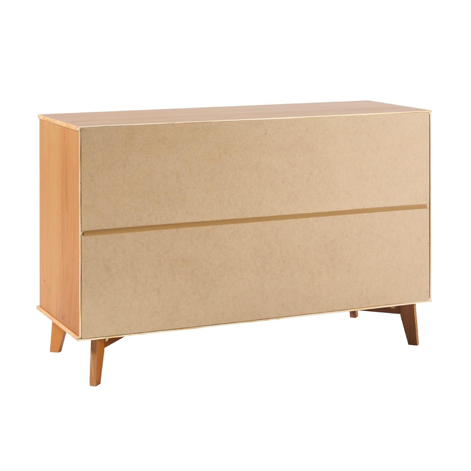 Yarber 6 Drawer Solid Wood Double Dresser