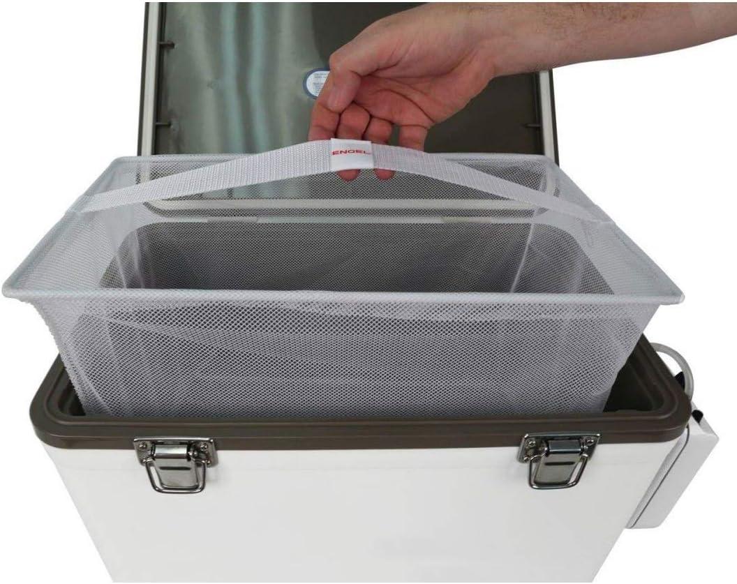 ENGEL 13 Qt Live Bait Cooler with 2-Speed Portable Aerator Pump - White
