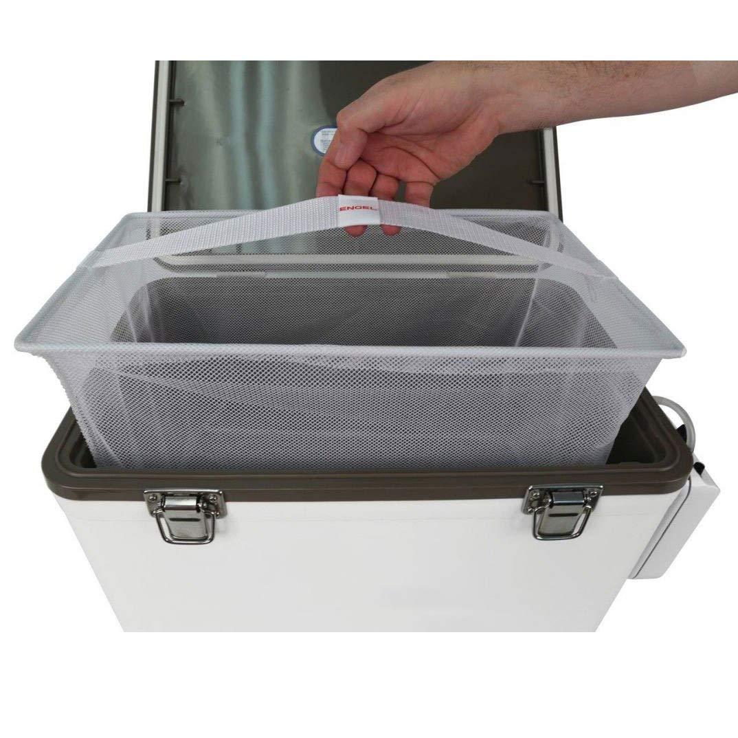 ENGEL 13 Qt Live Bait Cooler with 2-Speed Portable Aerator Pump - White