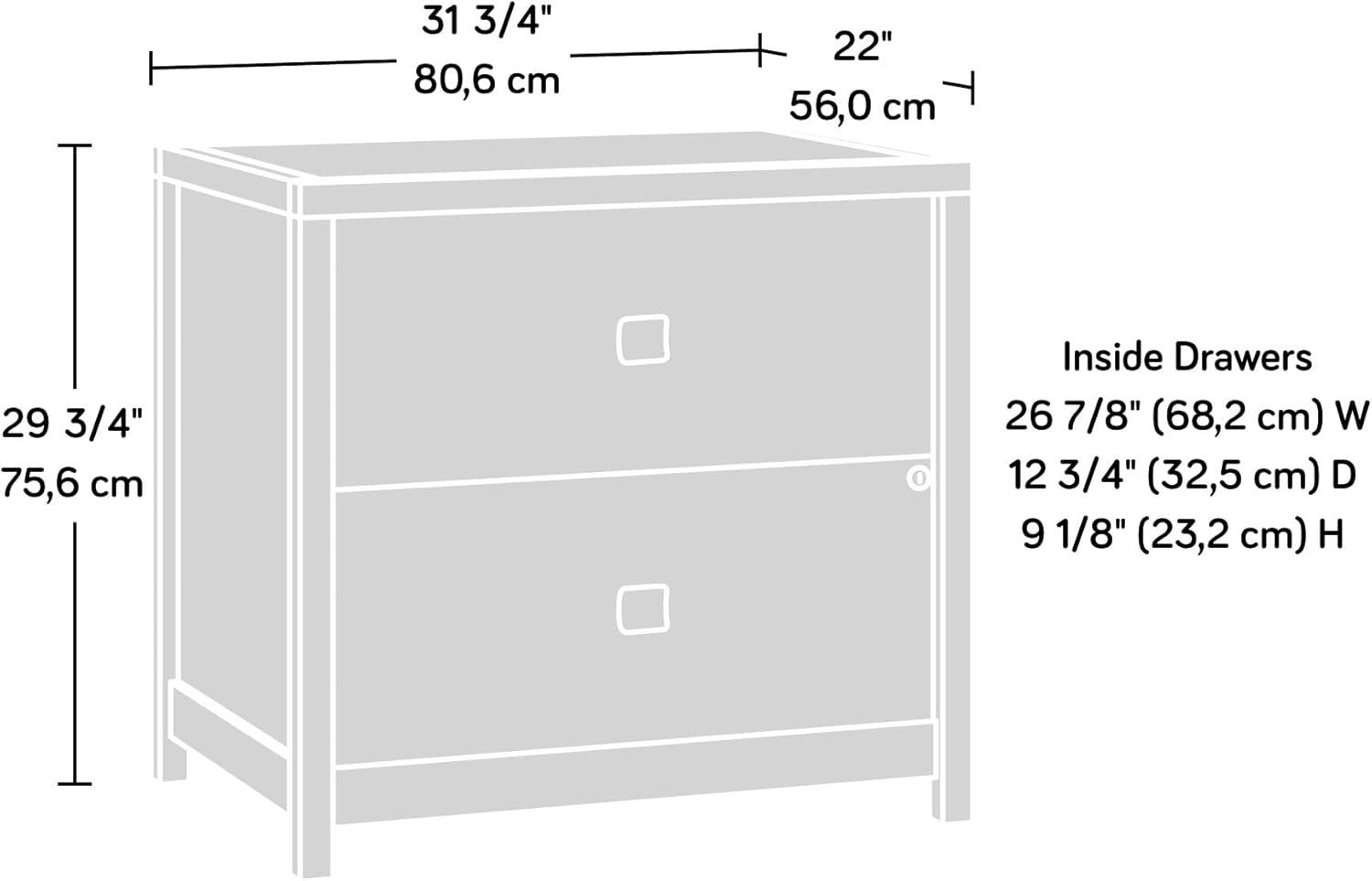 Sauder Cannery Bridge Lateral File Sindoori Mango: 5-Year Warranty, Laminate Finish, MDF, Metal Hardware, 2 Drawers