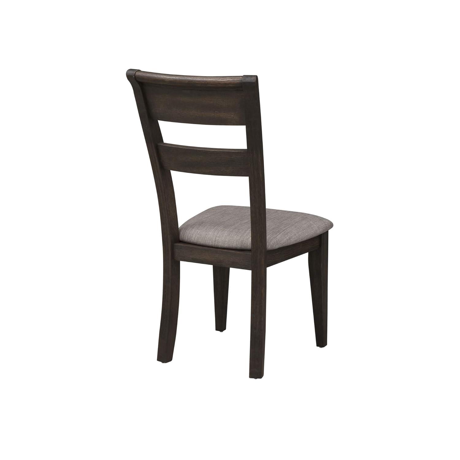 Silla Lateral con Respaldo Salpicado Marrón Oscuro de Puente Doble (RTA), Juego de 2