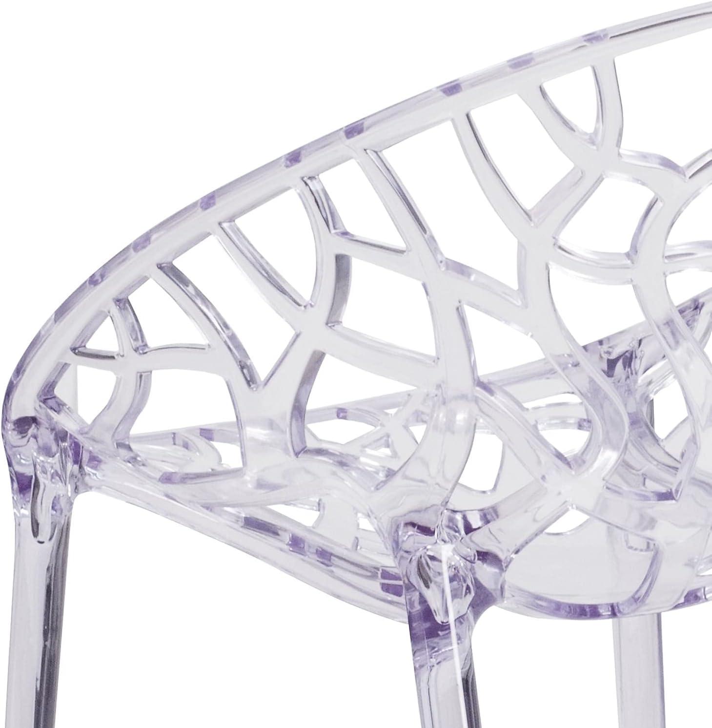 Flash Furniture Specter Series Transparent Stacking Side Chair