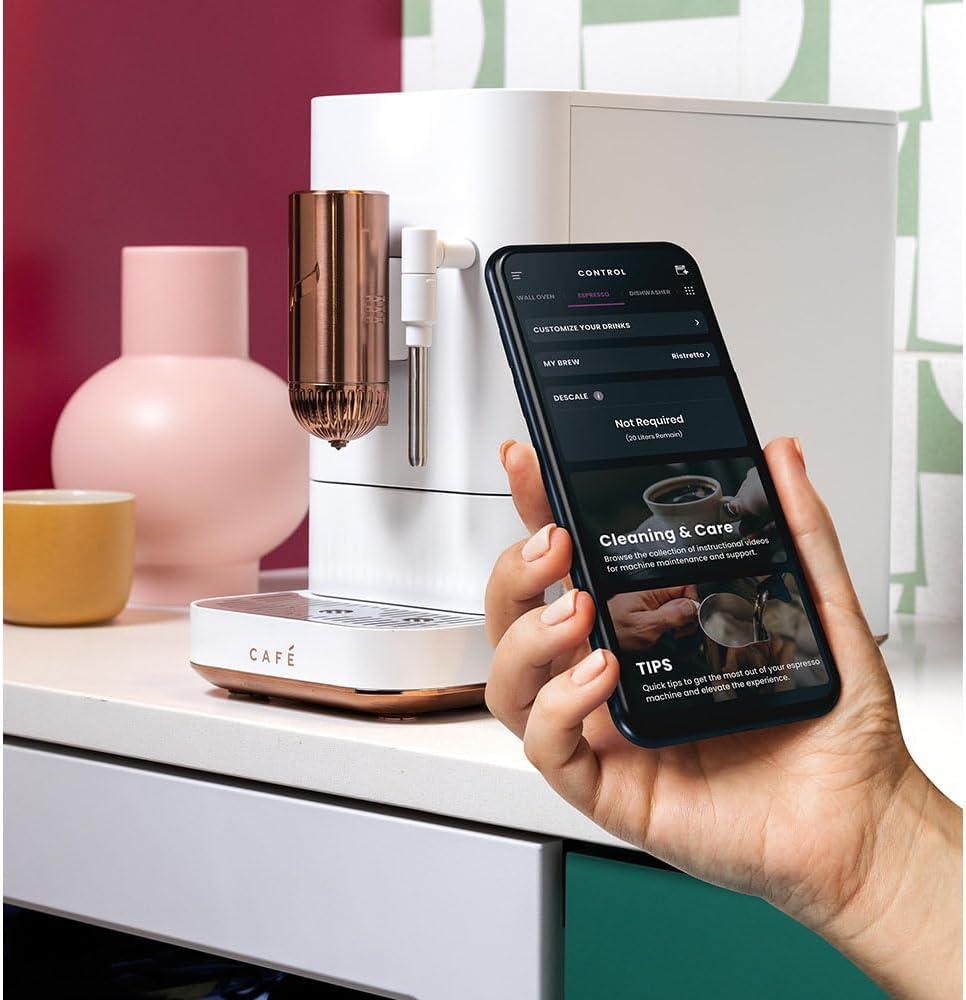 Café™ Matte White Affetto Automatic Espresso Machine