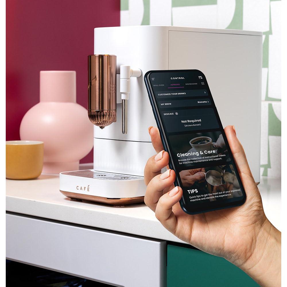 Café™ Matte White Affetto Automatic Espresso Machine
