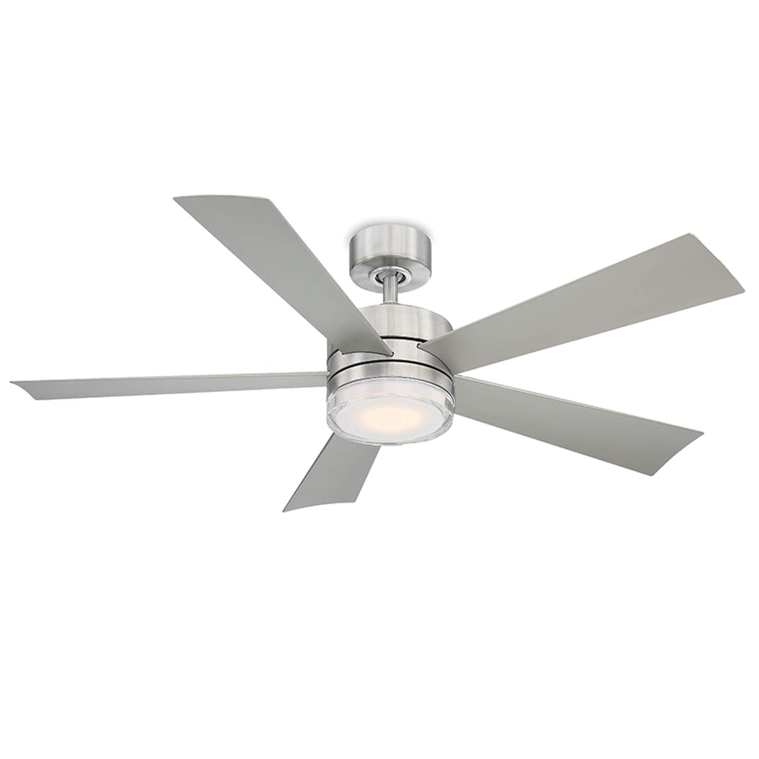 Wynd 5 - Blade Outdoor /Indoor Smart Ceiling Fan with Remote Control and LED Light Kit Included