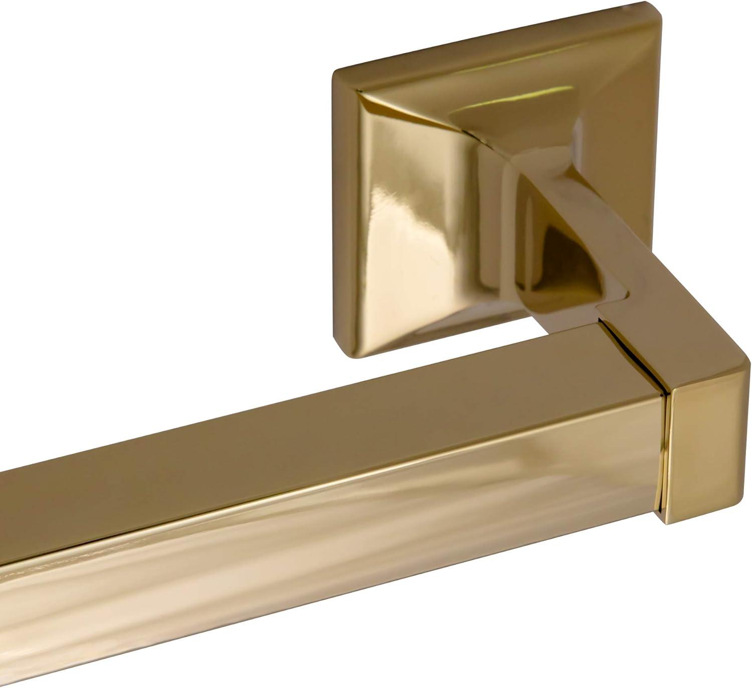 Millbridge 24-Inch Polished Brass Wall Mounted Towel Bar