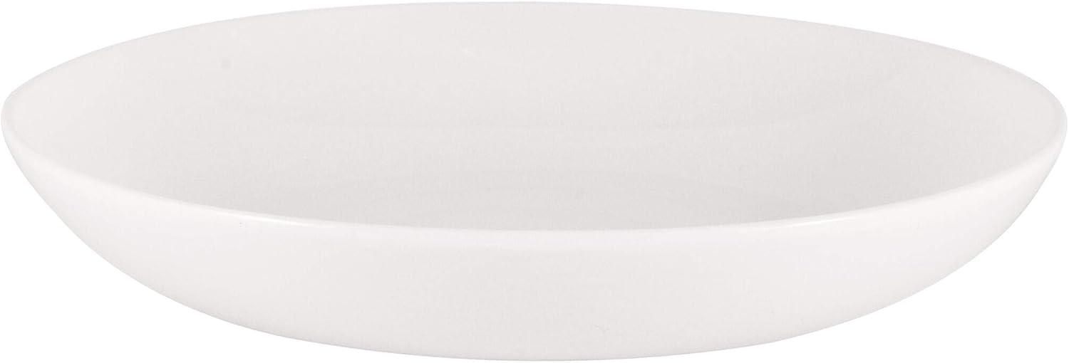 White Ceramic 48 Ounce Pasta Bowls, Set of 4