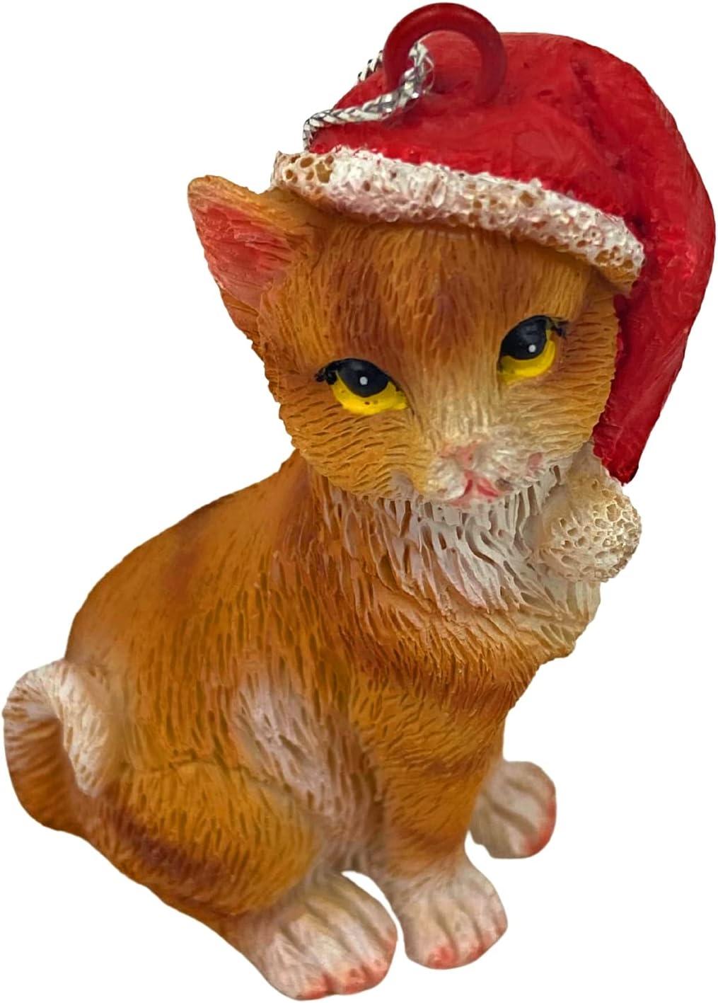 Charlton Home® Santa Cat Ornament