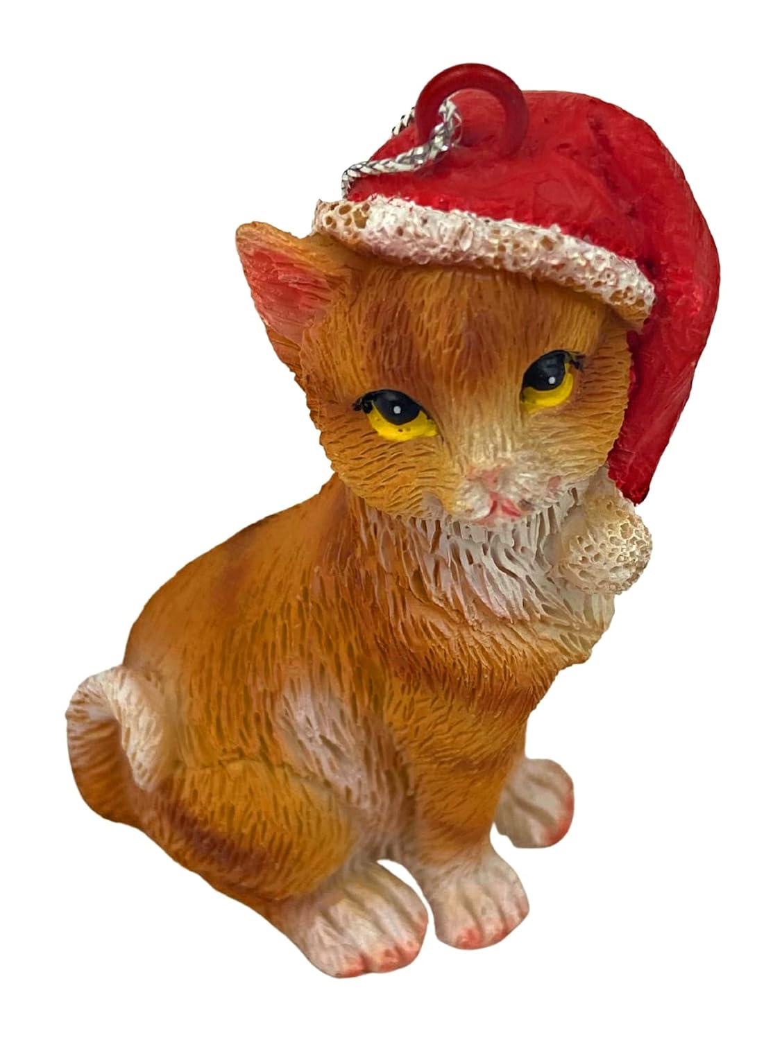 Charlton Home® Santa Cat Ornament
