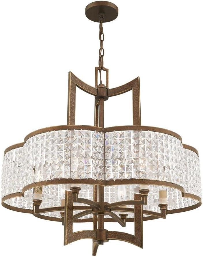 Livex Lighting Grammercy 6 - Light Chandelier in  Winter Gold