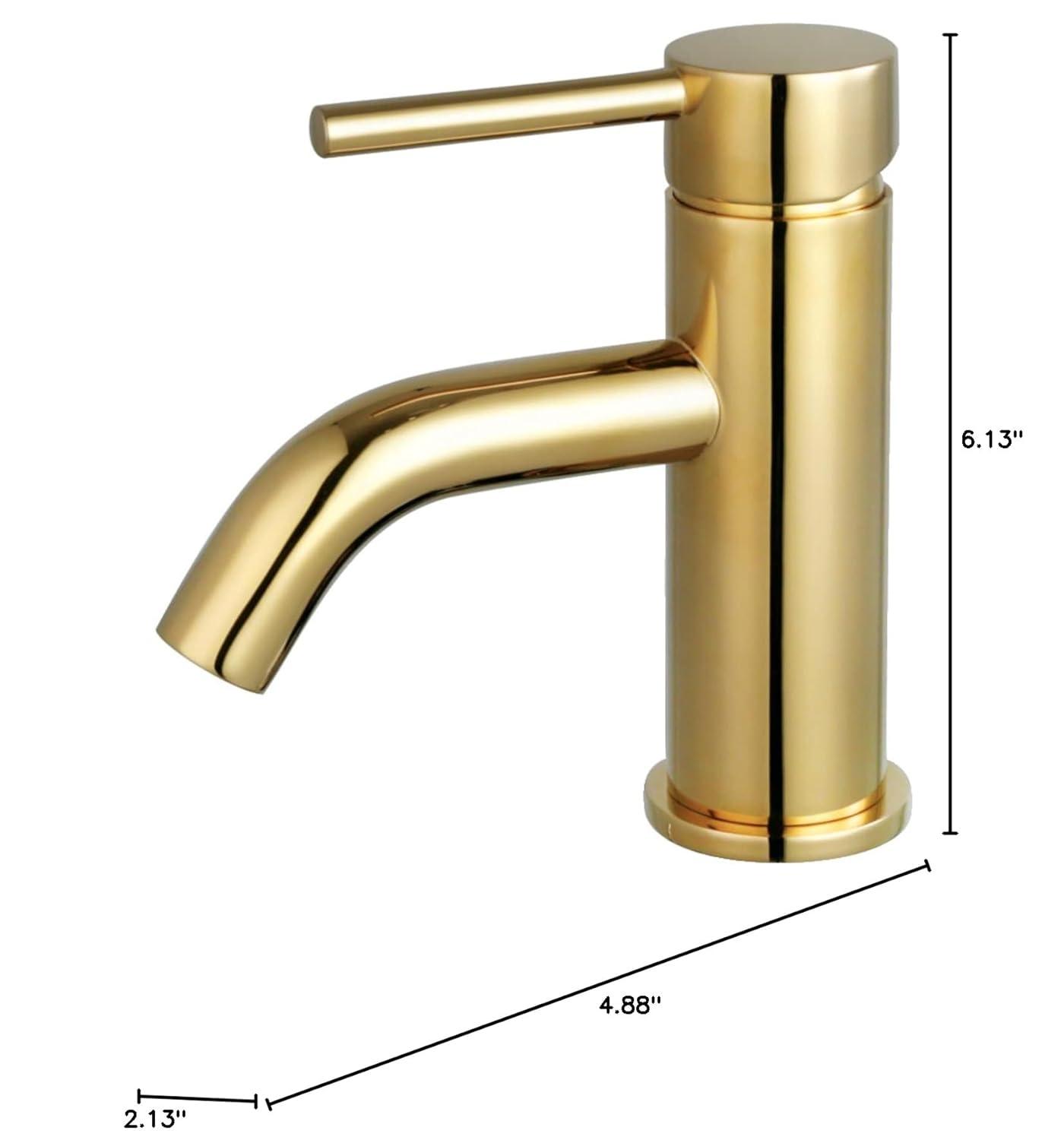 Kingston Brass Concord Single-Handle 1-Hole Deck Mount Bathroom Faucet with Push Pop-Up
