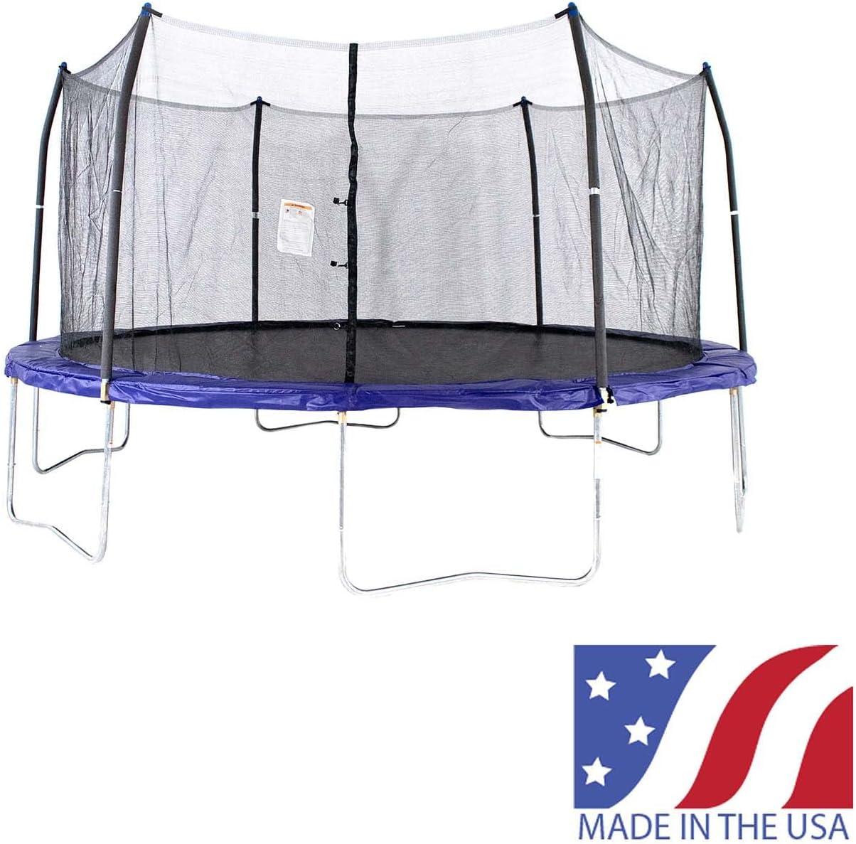 Skywalker Trampolines 16' Round Trampoline with Enclosure - Blue