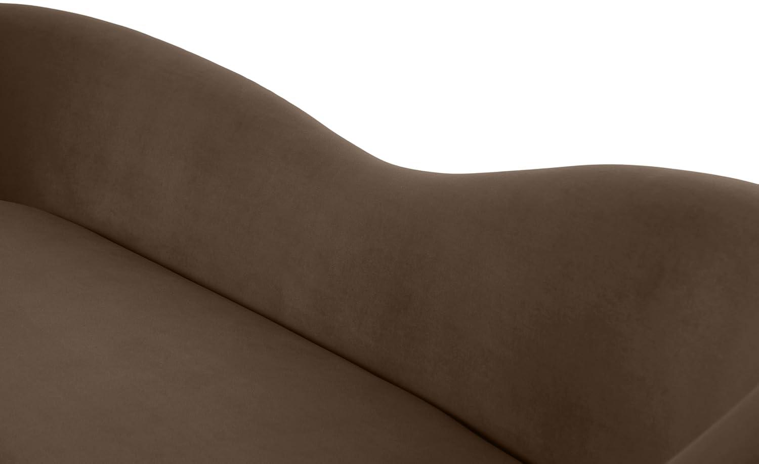 Meridian Furniture Ritz Brown Velvet Sofa