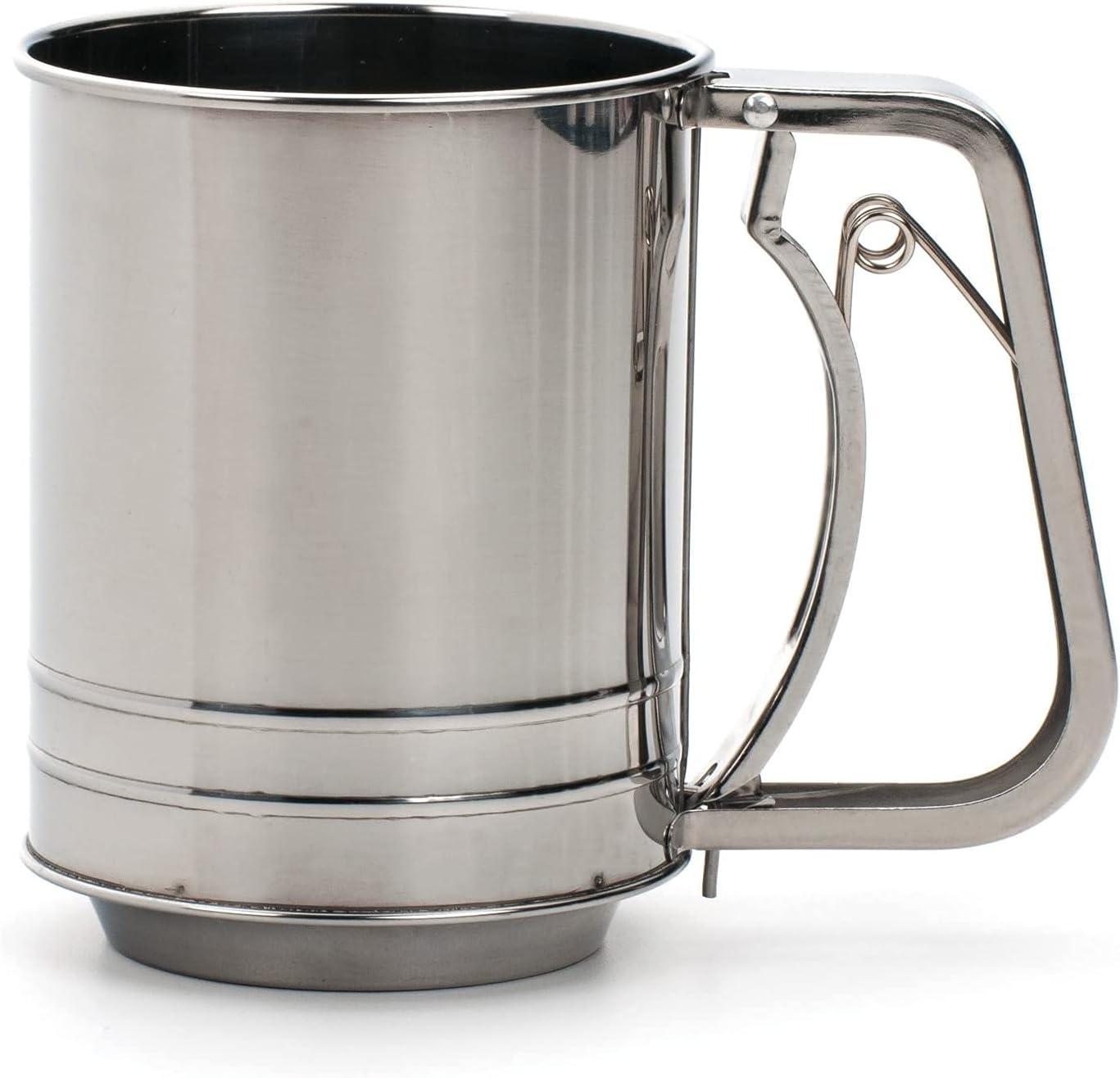 Design Imports Stainless Steel Sifter with 3.5'' Diameter