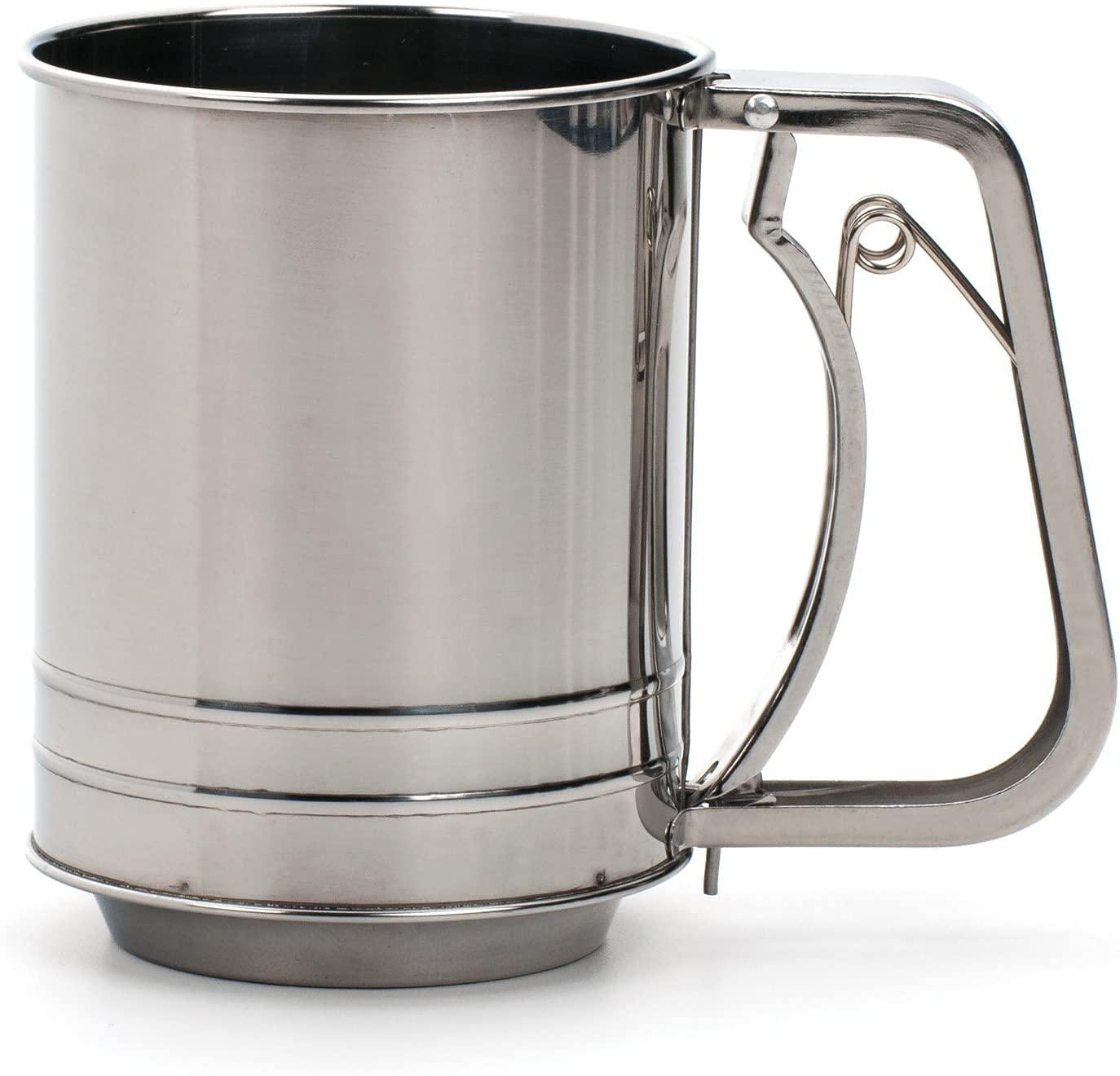 Design Imports Stainless Steel Sifter with 3.5'' Diameter