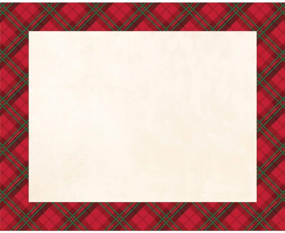 Partypro 325449 Holiday Plaid Placemats