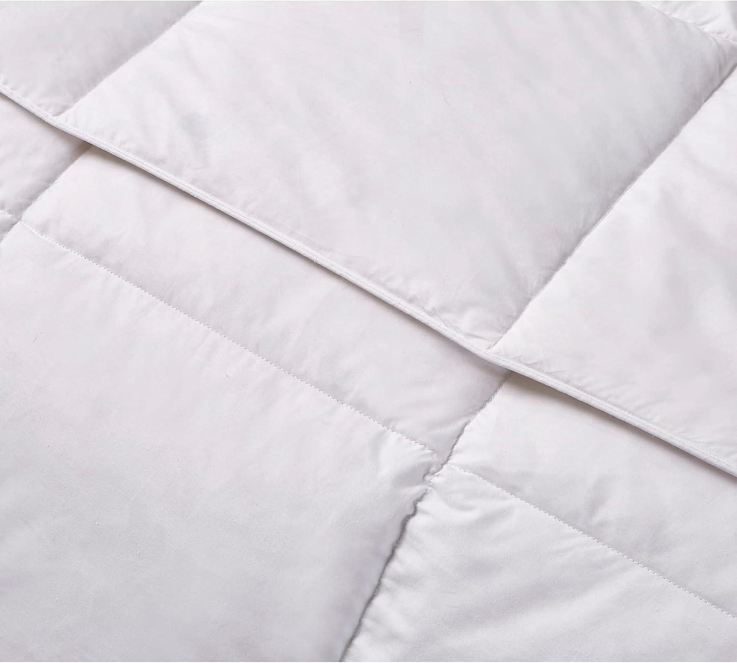 Twin White Cotton Down Feather Bedspread