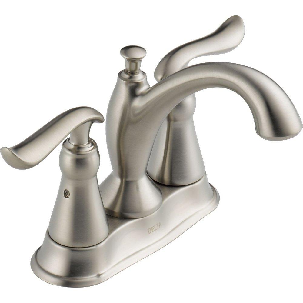 Linden Centerset Bathroom Faucet with Drain Assembly, 2-handle Bathroom Sink Faucet