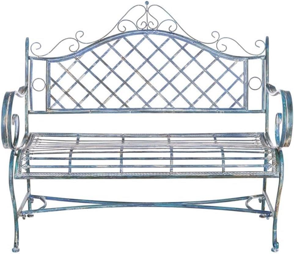 Abner Wrought Iron 45.75 Inch W Outdoor Garden Bench  - Safavieh