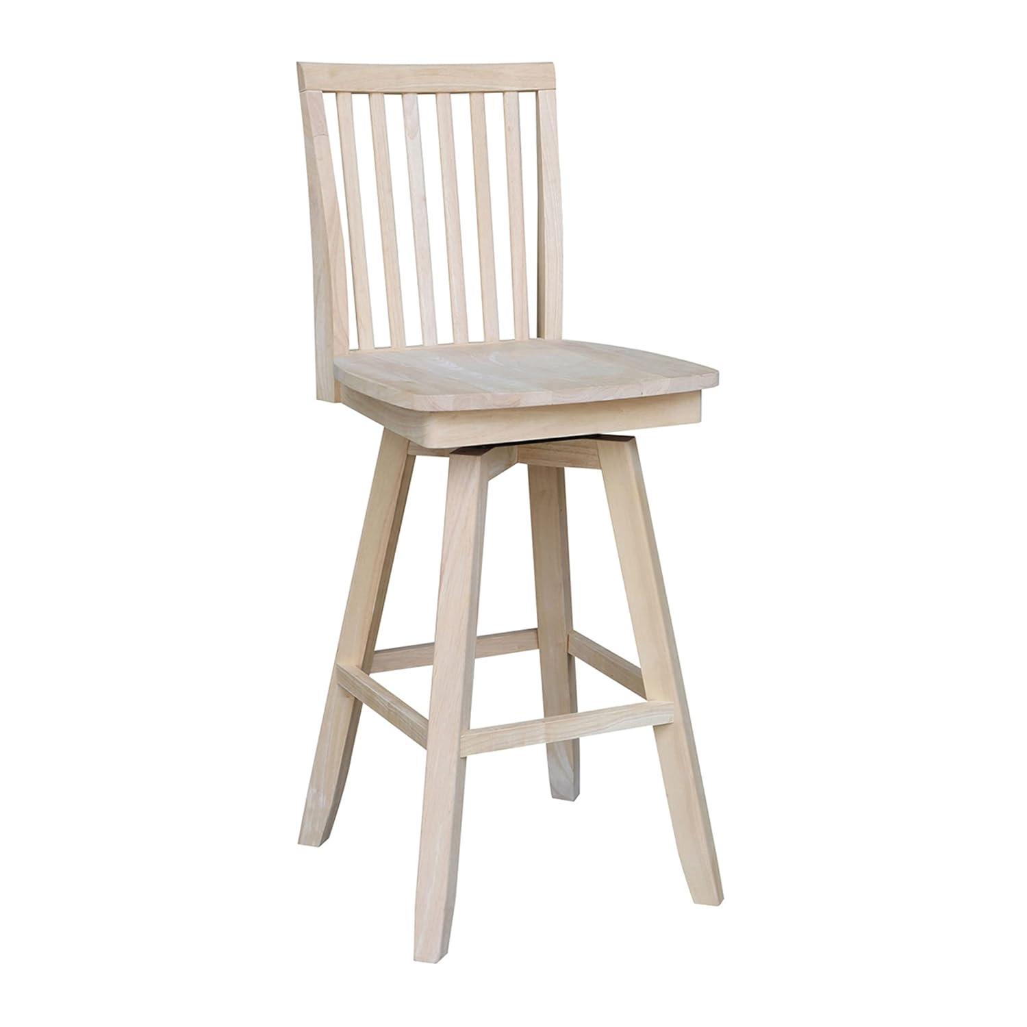 International Concepts Mission Bar Stool, 30", Ready to Finish