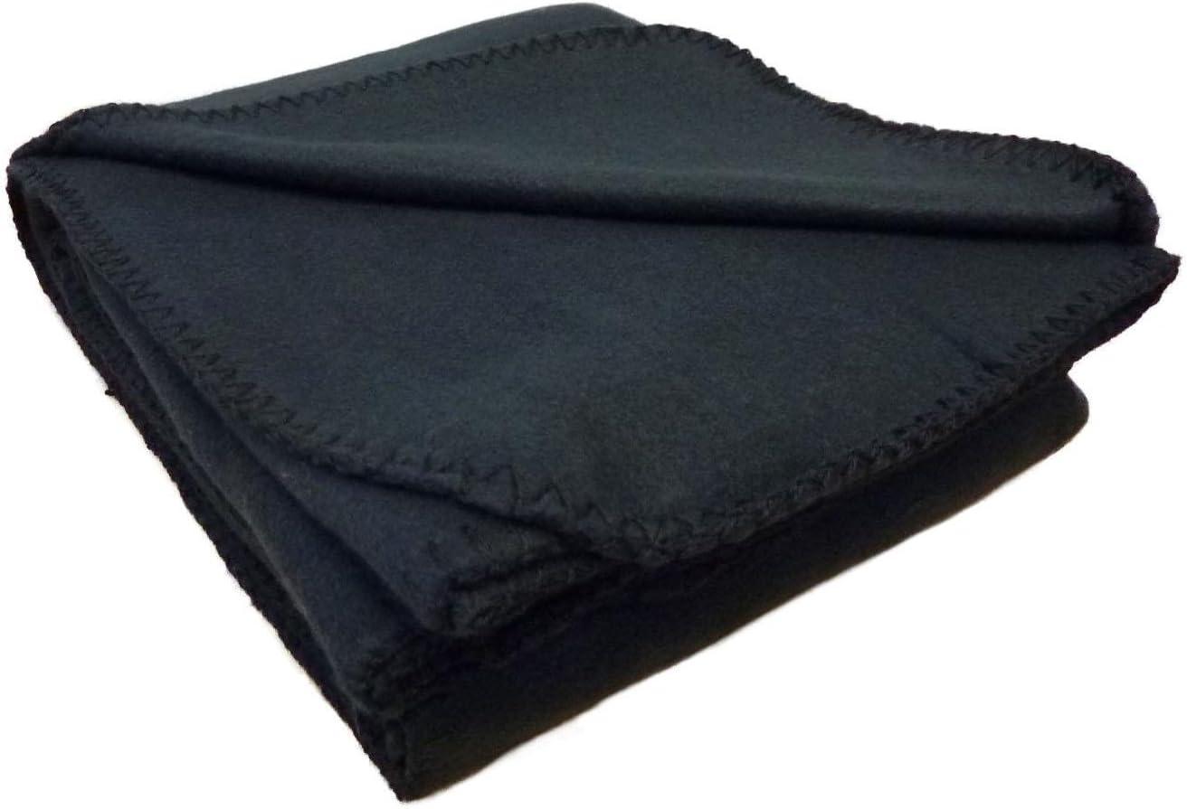 Anico Cozy Polar Fleece Blanket, 50" x 60", Black