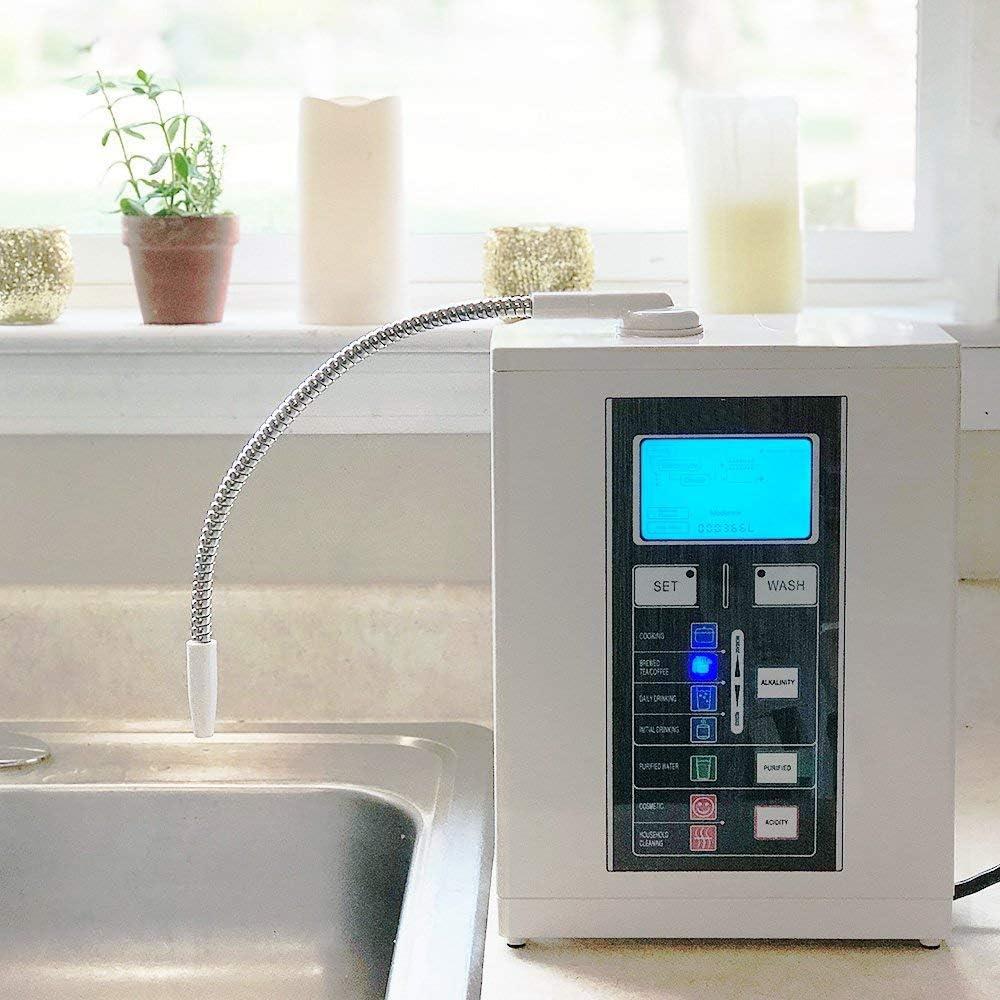 Aqua Ionizer Deluxe 7.0 | Water Ionizer | Alkaline Water Filtration System | Produces pH 4.5-11.0 Alkaline Water | Up to -800mV ORP | 4000 Liters Per Filter | 7 Water Settings
