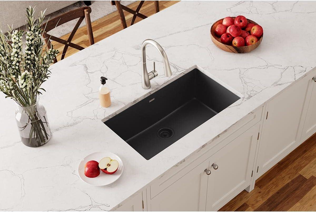 Quartz Classic 33" x 18-7/16" x 9-7/16" Undermount Kitchen Sink