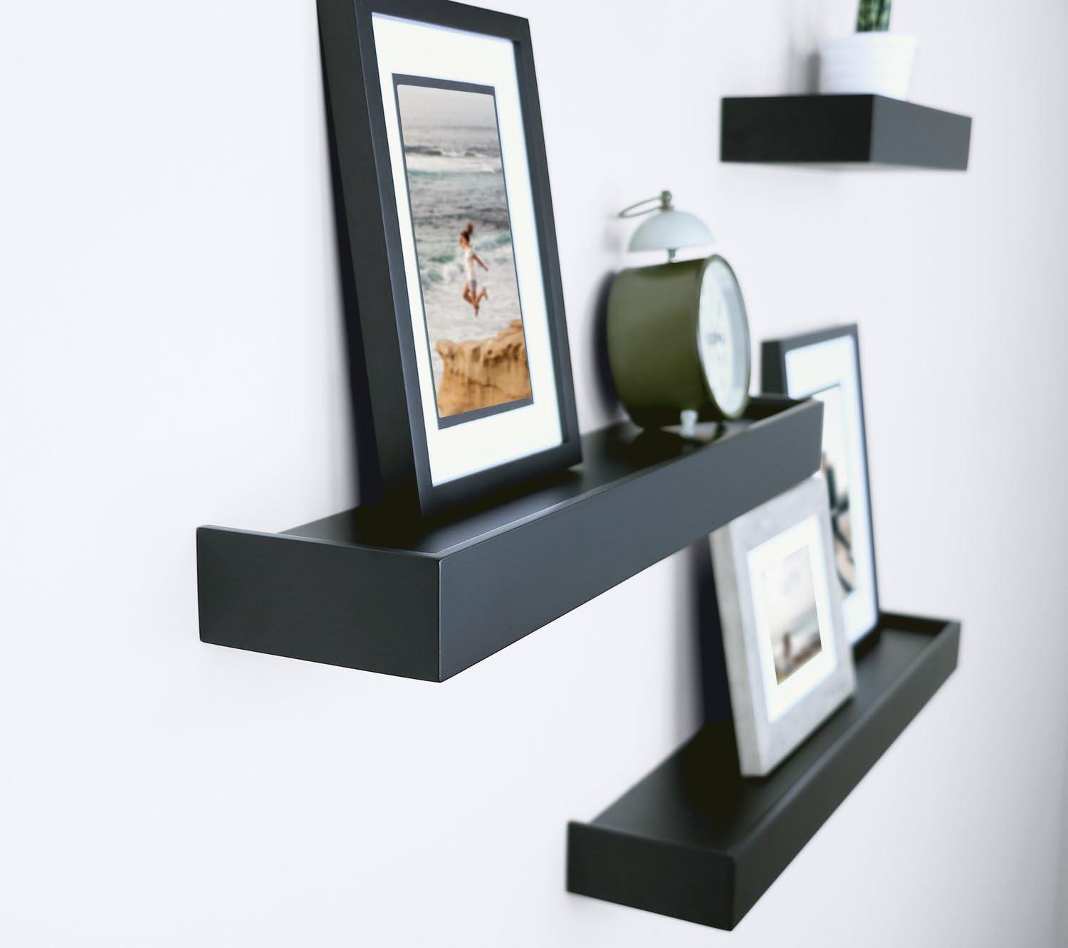 Textiles Hub Array 4 Piece Floating Wall Shelves Set