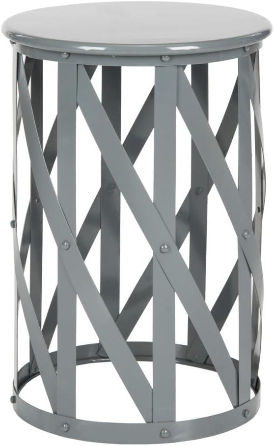 Bertram Lattice Accent Table - Grey - Safavieh.