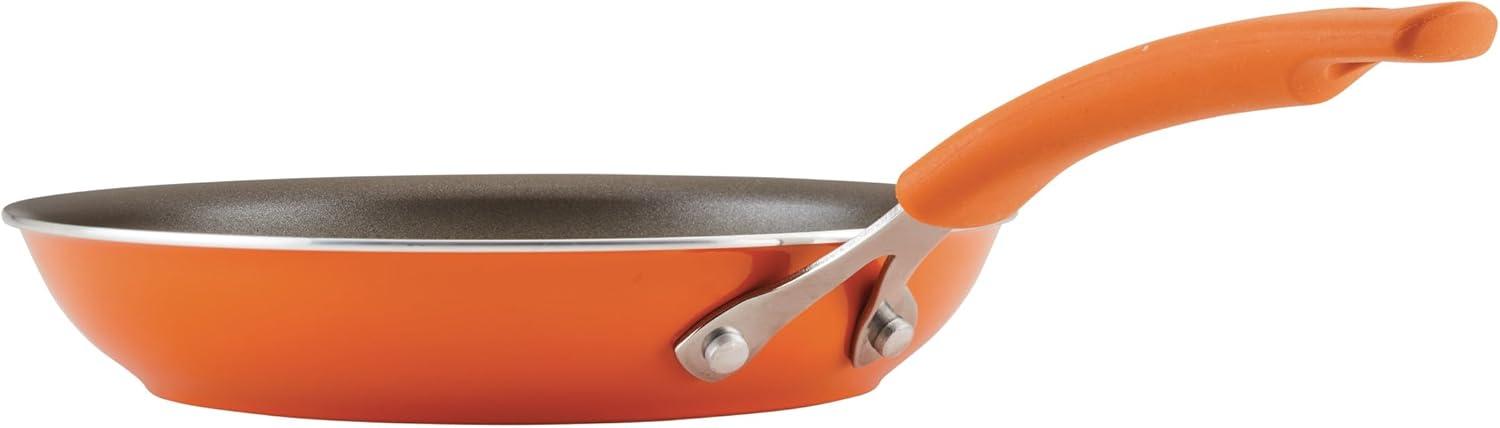 Rachael Ray Cook & Create Aluminum Nonstick Frying Pan / Skillet / Fry Pan, 10 Inch, Orange