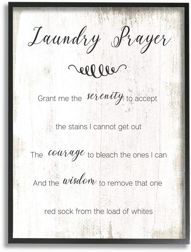 Stupell Industries " Family Laundry Room Prayer Faith Inspired Humor " by Daphne Polselli