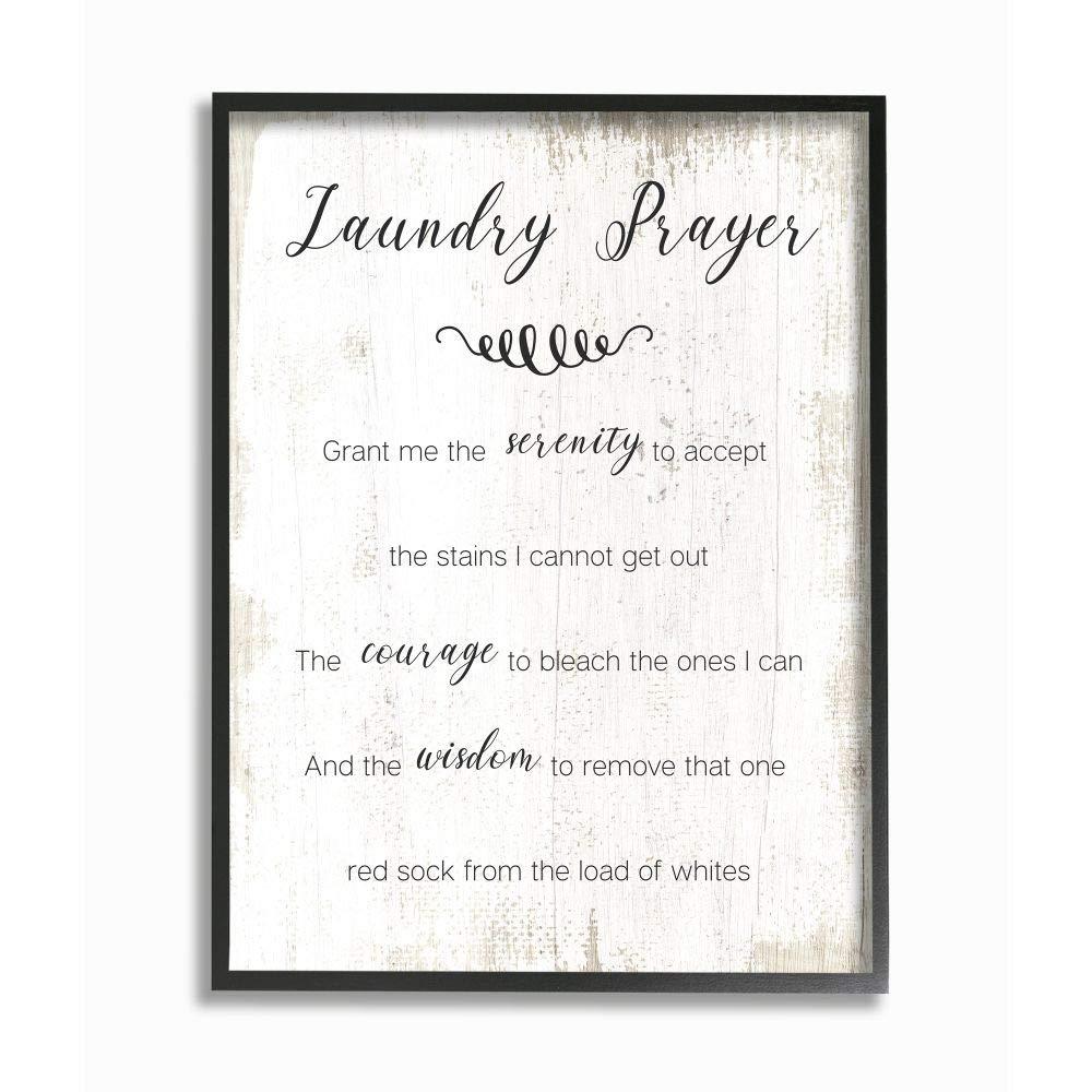 Stupell Industries " Family Laundry Room Prayer Faith Inspired Humor " by Daphne Polselli