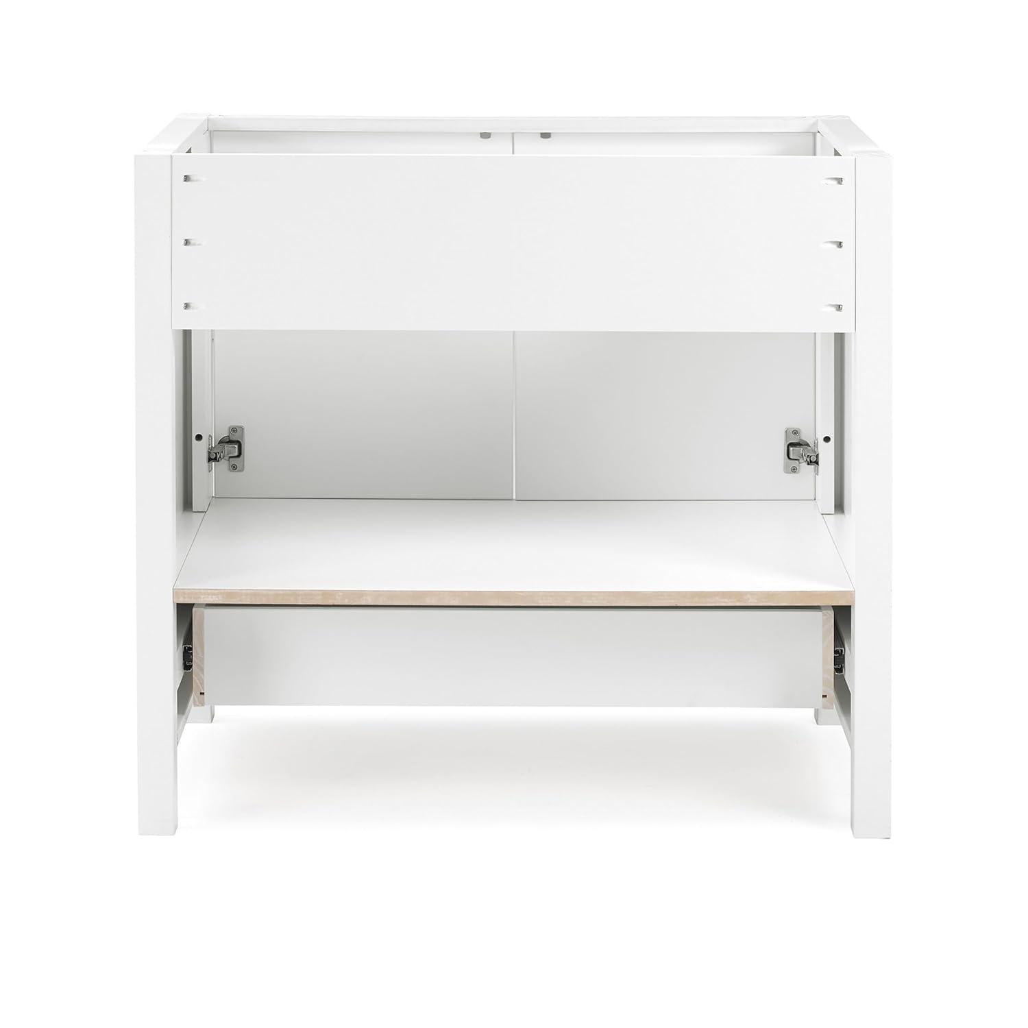 Williamsburg 36"W Transitional Style Vanity Cabinet With Soft Close Doors And Drawers