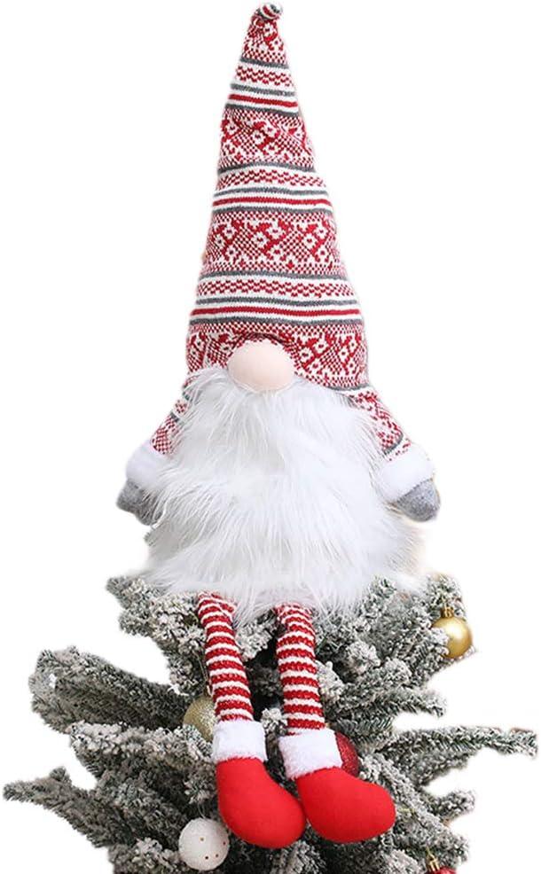 KKIMR Black Clearance Friday Xmas Decoration Gnome Christmas Tree Topper Gnome Christmas Ornaments Santa Gnomes Plush Decoration OrnamentChristmas Ornaments