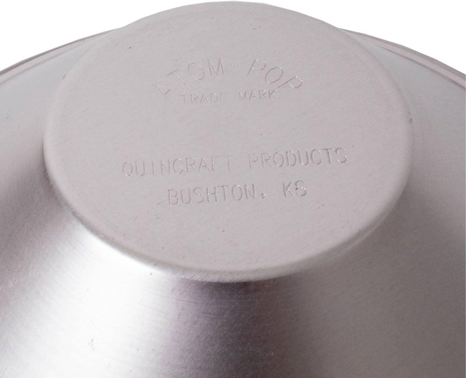 Atom Popcorn Popper - Pop Corn Easily on your Stovetop, Aluminum, Makes 2.5 Quarts