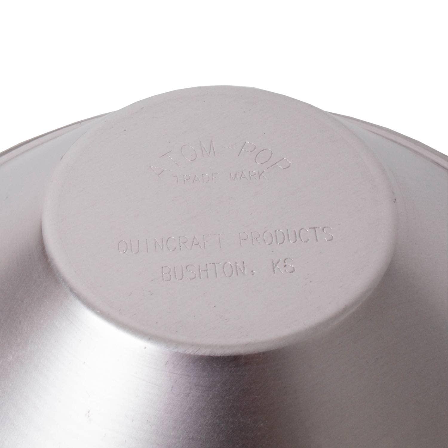 Atom Popcorn Popper - Pop Corn Easily on your Stovetop, Aluminum, Makes 2.5 Quarts