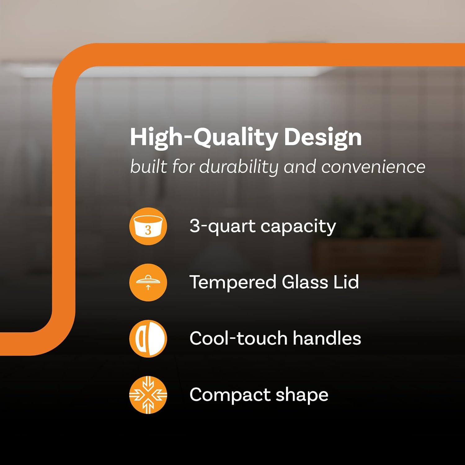 Complete Cuisine CC-3000-SL 3-Quart Round Stainless-Steel Slow Cooker