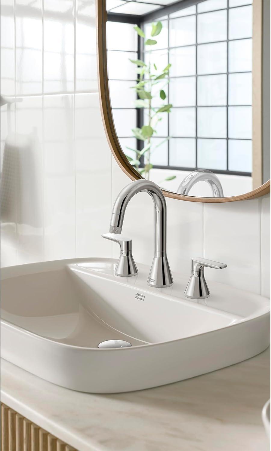 Widespread 2-handle Bathroom Faucet with Drain Assembly