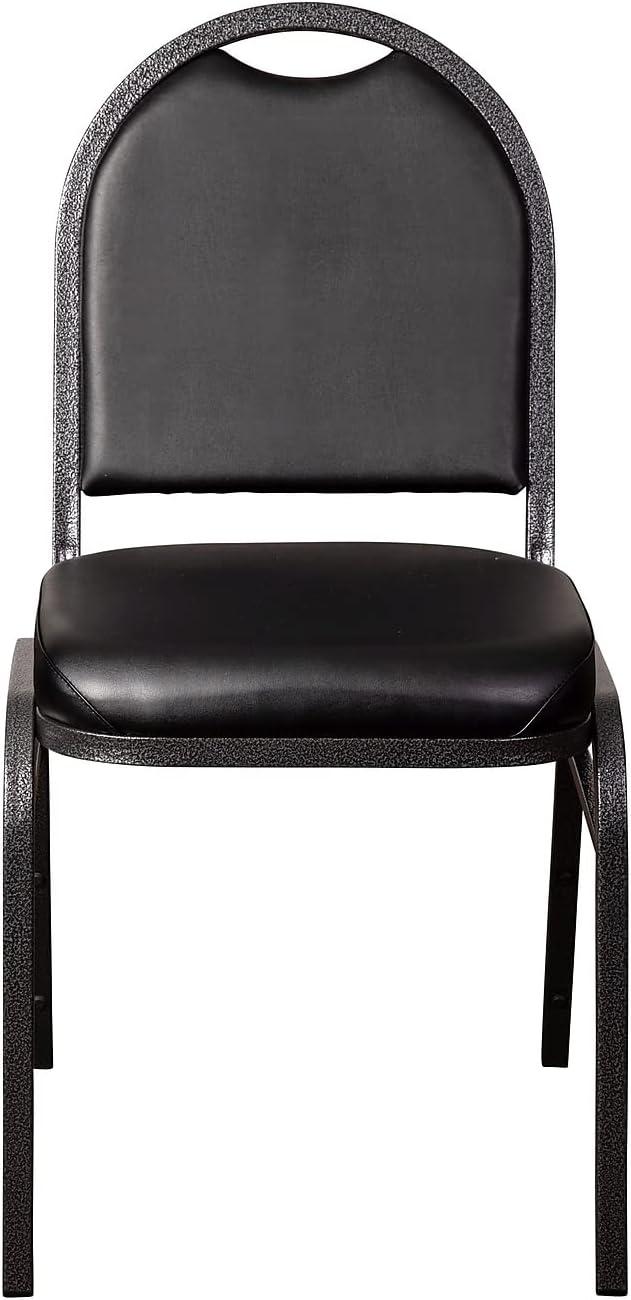 Commercial Dome Back Stacking Banquet Chairs with Metal Frames