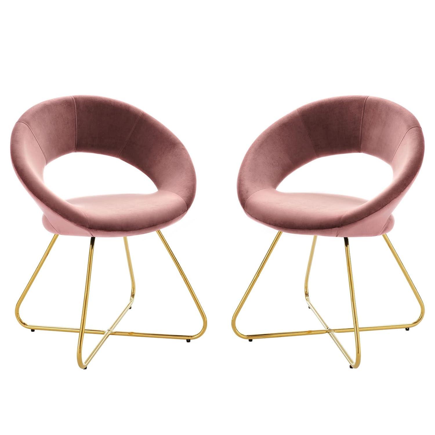 Modway Modway Nouvelle Upholstered Fabric Dining Chair Set of 2