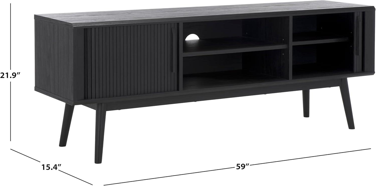 Aphra 2 Door 2 Shelf Media Stand - MED9624 - Walnut - Safavieh