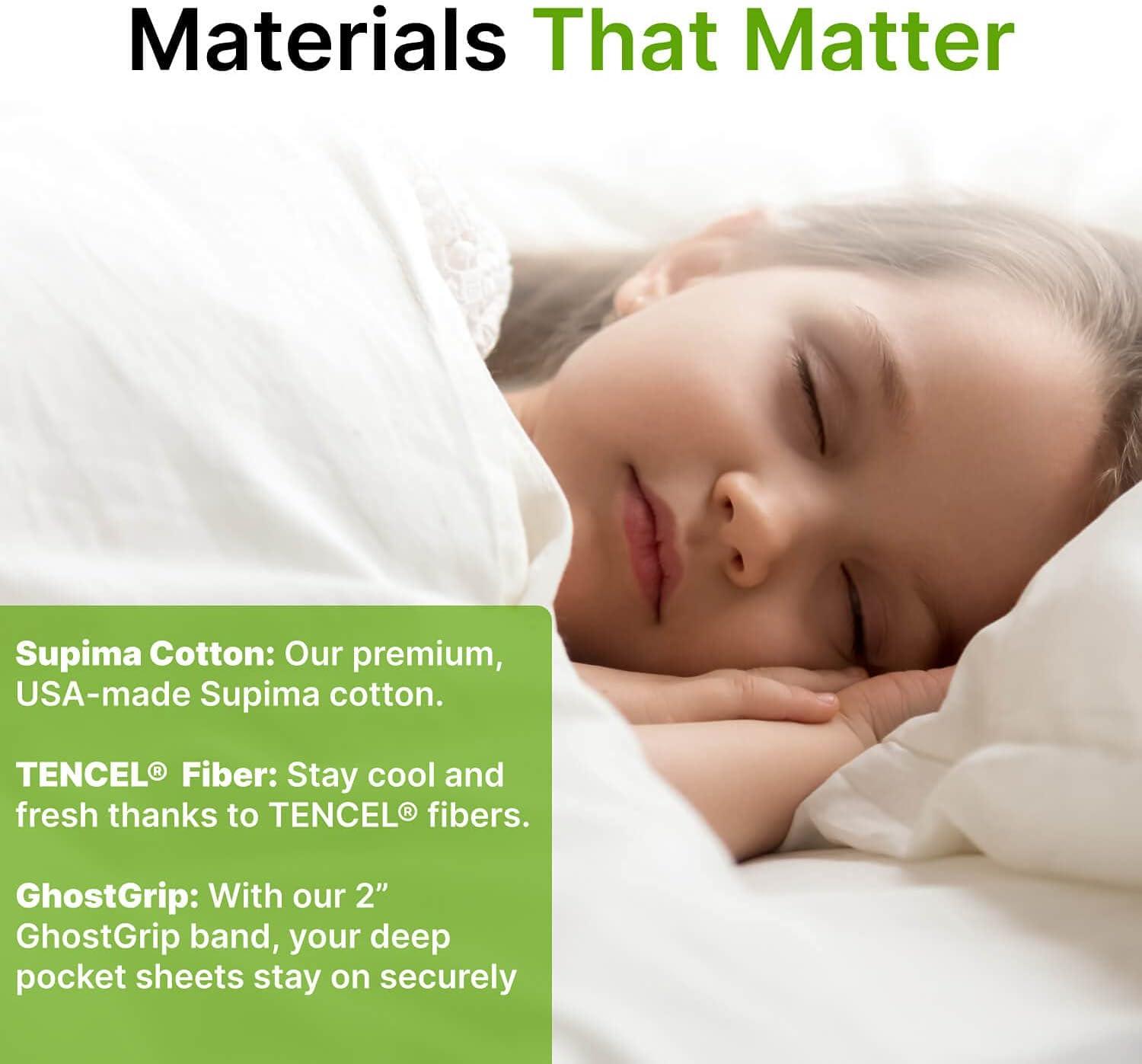 GhostBed GhostBed Luxury Cooling Supima Cotton and Tencel Sheet Set