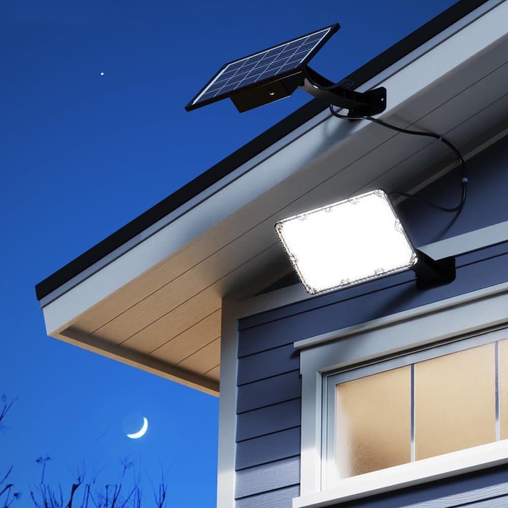 Solar Powered 1000 Lumen LED Security Flood Light