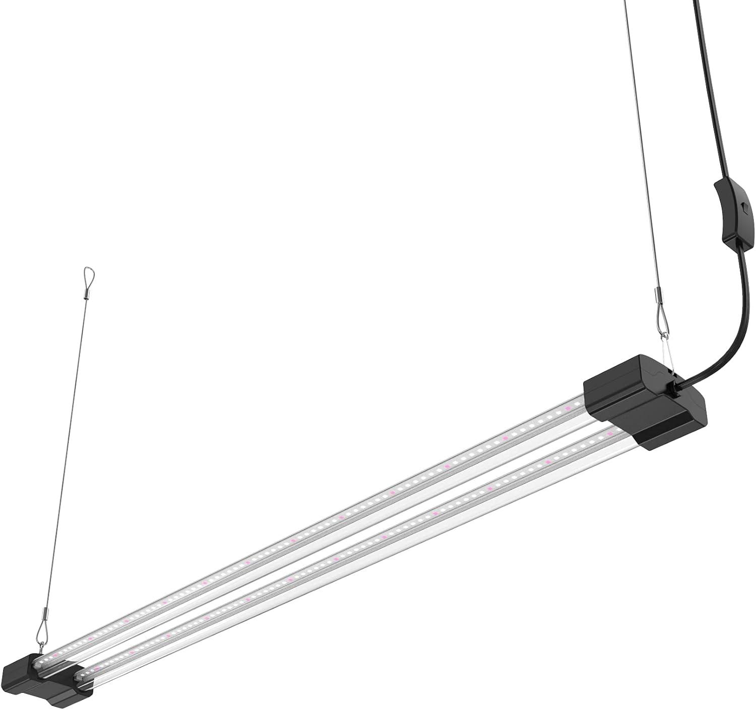 BoostGro 3FT LED Grow Light Full Spectrum with Enriched Red Light Linkable Design for Indoor Plants and Gardening (1-pack)