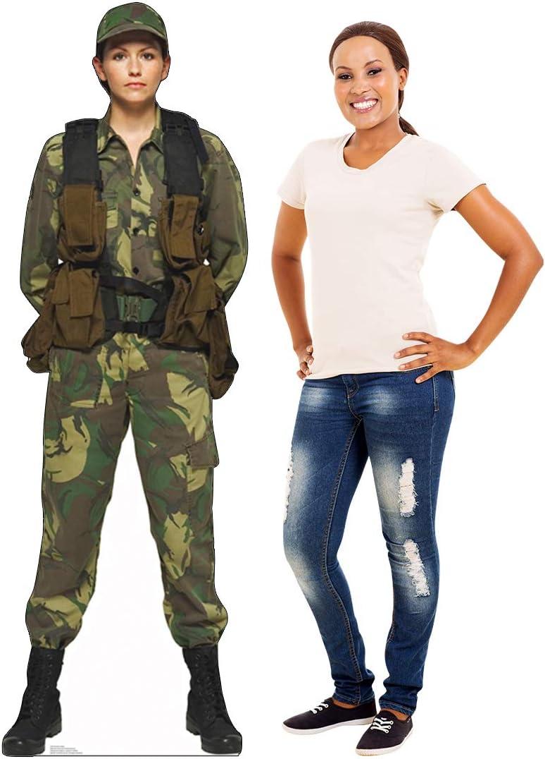 Advanced Graphics Lifesize Wall Decor Cardboard Standup Poster Female Soldier