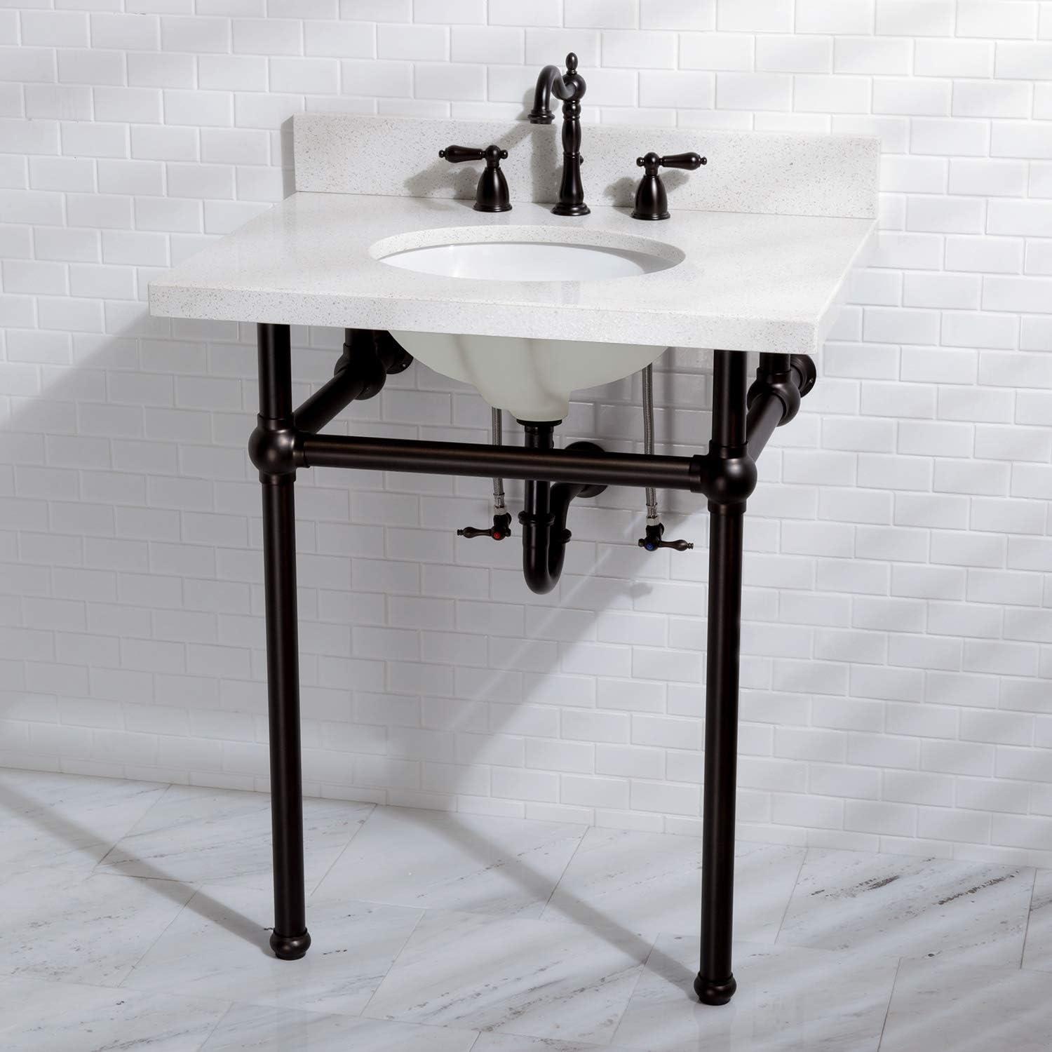 Heritage Oil Rubbed Bronze Widespread Bathroom Faucet