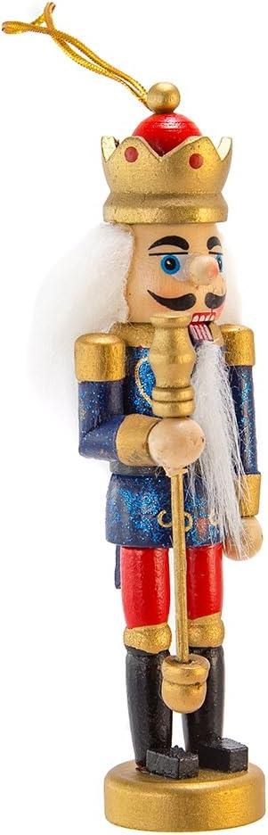 Kurt Adler Wooden Nutcracker Ornament 4-Piece Box Set, 5-Inch